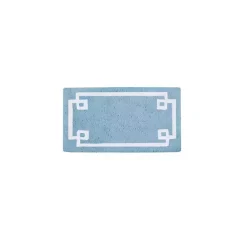 Kirklands Home Simple Trim Cotton Tufted Bath Mat, 40 in. Blue Online