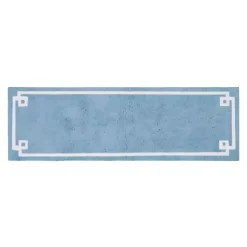 Kirklands Home Simple Trim Cotton Tufted Bath Mat, 72 in. Blue