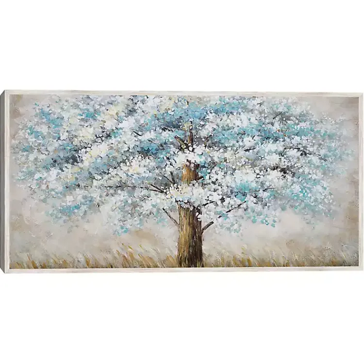 Kirklands Home Blue Solitude Framed Canvas Art Print Outlet