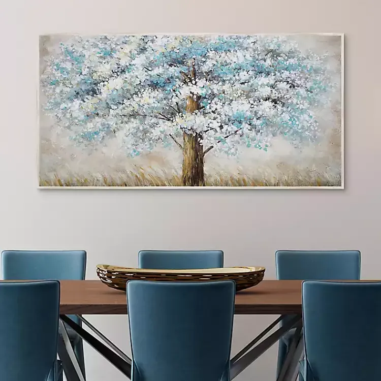 Kirklands Home Blue Solitude Framed Canvas Art Print Outlet