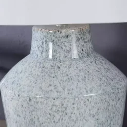 Kirklands Home Speckled Ceramic Jar Table Lamp Blue