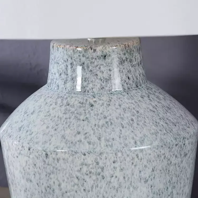 Kirklands Home Speckled Ceramic Jar Table Lamp Blue