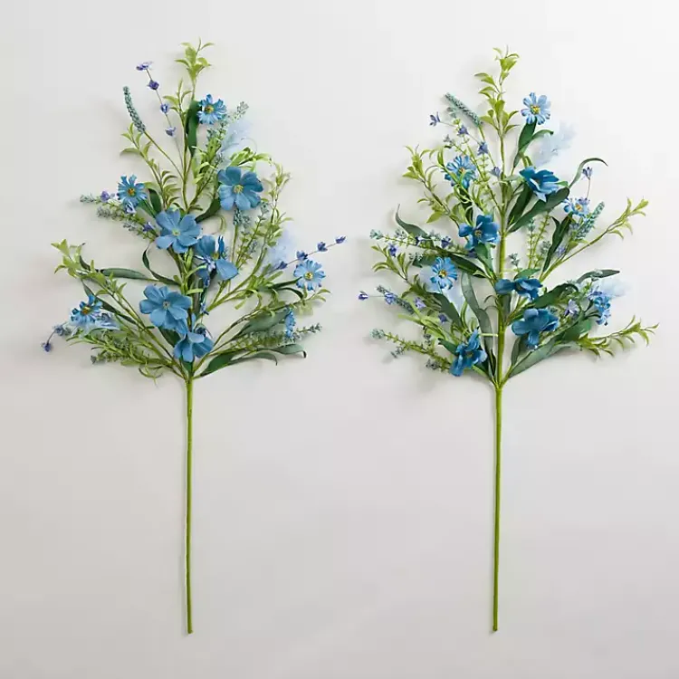Stems & Bouquets>Kirklands Home Spring Flower Stems, Set of 2 Blue