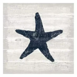 Kirklands Home Blue Starfish Driftwood Canvas Art Print White Online