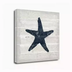 Kirklands Home Blue Starfish Driftwood Canvas Art Print White Online