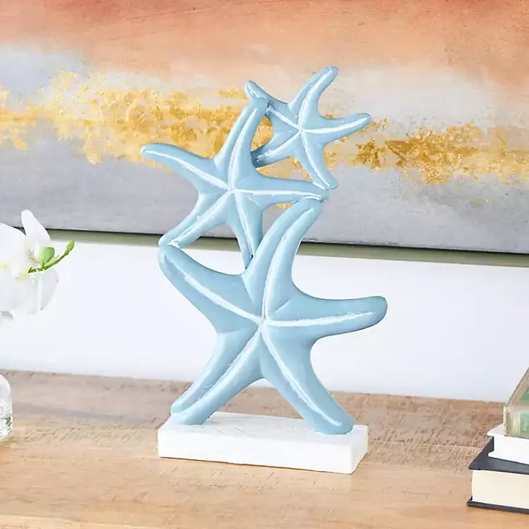Statues & Figurines>Kirklands Home Blue Starfish Statue