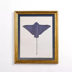 Kirklands Home Blue Stingray Framed Art Print Outlet