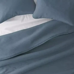 Kirklands Home Stitched Stripes 3-pc. Queen Quilt Set Blue Outlet
