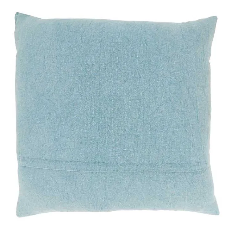 Pillows>Kirklands Home Stonewashed Oceanic Starfish Throw Pillow Blue