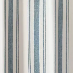 Kirklands Home Stripe Farmhouse Curtain Panel Set, 95 in. Blue Sale