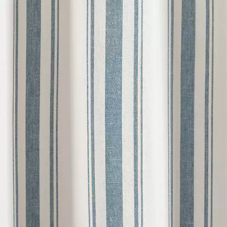 Kirklands Home Stripe Farmhouse Curtain Panel Set, 95 in. Blue Sale