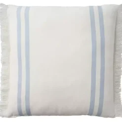 Pillows>Kirklands Home Blue Striped Linen Throw Pillow