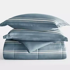 Kirklands Home Striped Reversible 3-pc. Queen Comforter Set Blue Sale