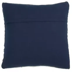 Pillows>Kirklands Home Blue Striped Textured Denim Pillow