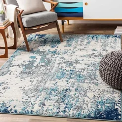 Kirklands Home Sutton Contemporary Area Rug, 7x10 Blue Online