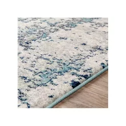 Kirklands Home Blue Sutton Contemporary Area Rug, 6x9 Sale