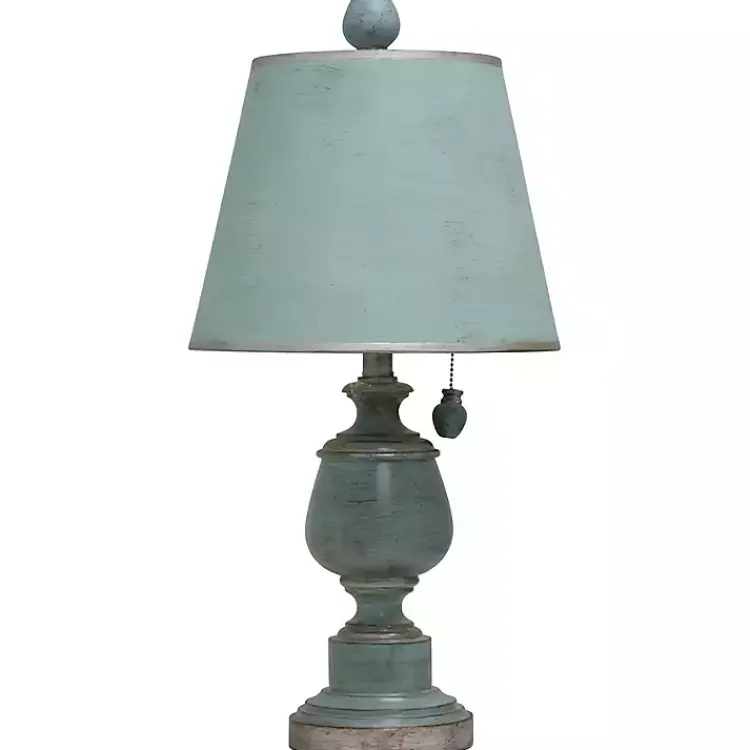 Kirklands Home Table Lamp with Chain Pull Blue Sale