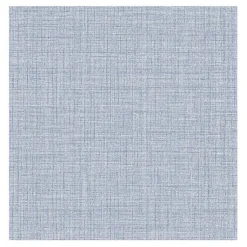 Kirklands Home Textured Faux Fabric Peel & Stick Wallpaper Blue Clearance