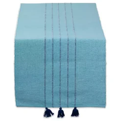 Kirklands Home Thera Stripe Table Runner Blue Sale