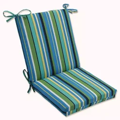Kirklands Home Blue Topanga Striped Outdoor Chair Cushion Discount