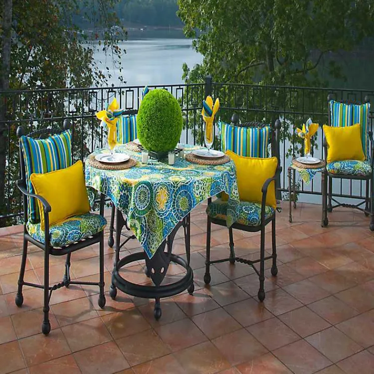 Kirklands Home Blue Topanga Striped Outdoor Pillows, Set of 2 Sale