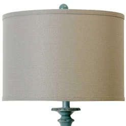 Kirklands Home Blue Traditional Avignon Floor Lamp Tan