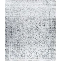 Kirklands Home Traditional Washable Area Rug, 8x12 Blue Clearance