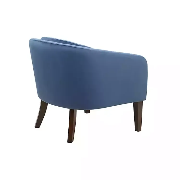 Kirklands Home Velvet Tufted Midcentury Modern Accent Chair Blue Online