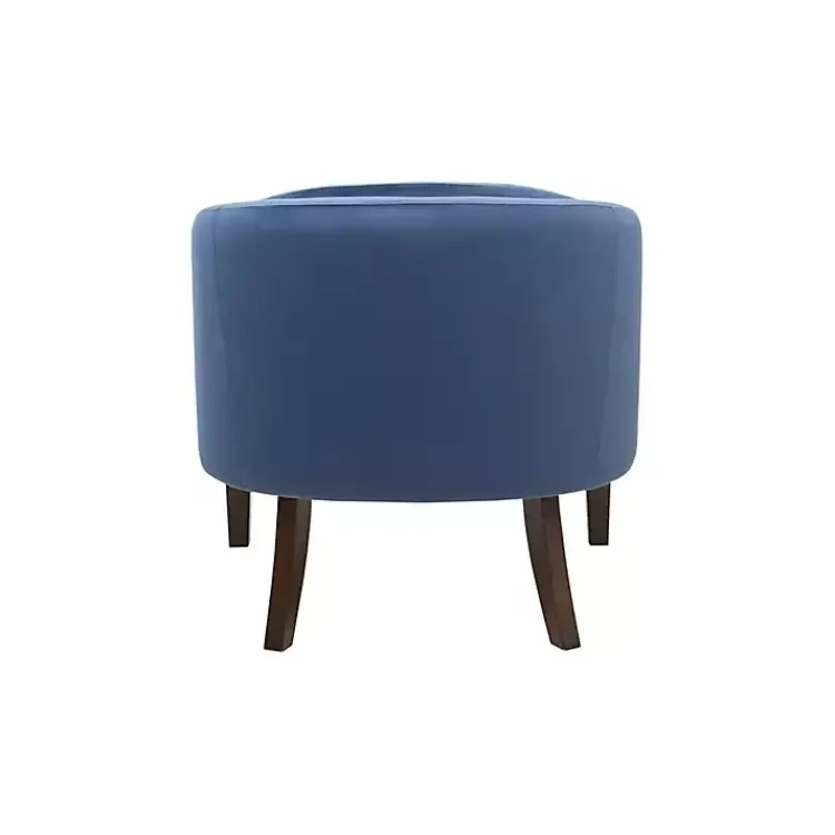 Kirklands Home Velvet Tufted Midcentury Modern Accent Chair Blue Online