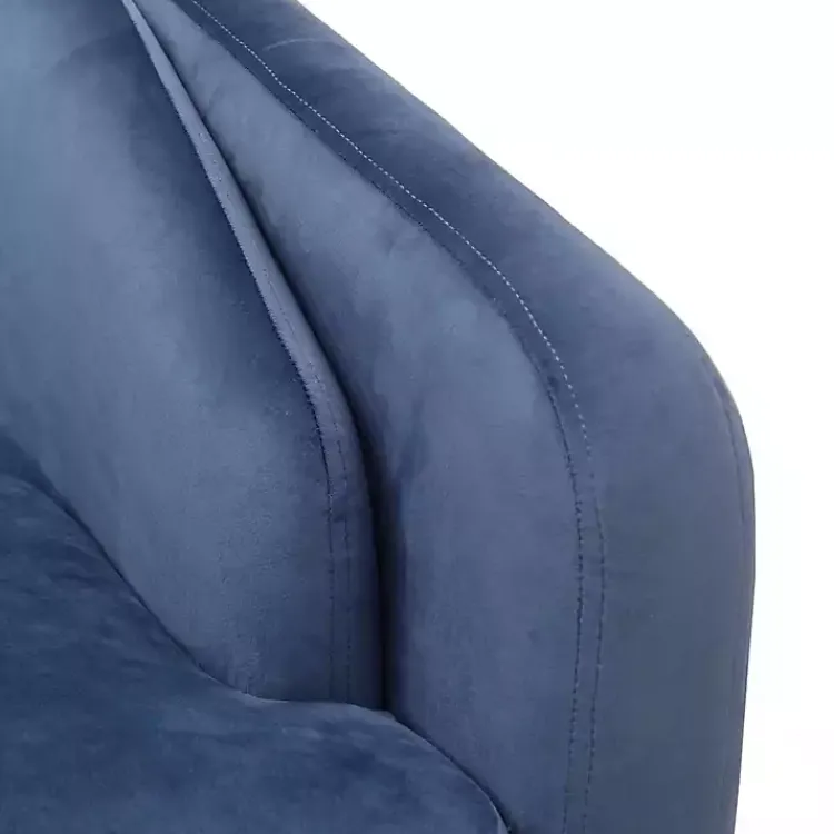 Kirklands Home Velvet Tufted Midcentury Modern Accent Chair Blue Online