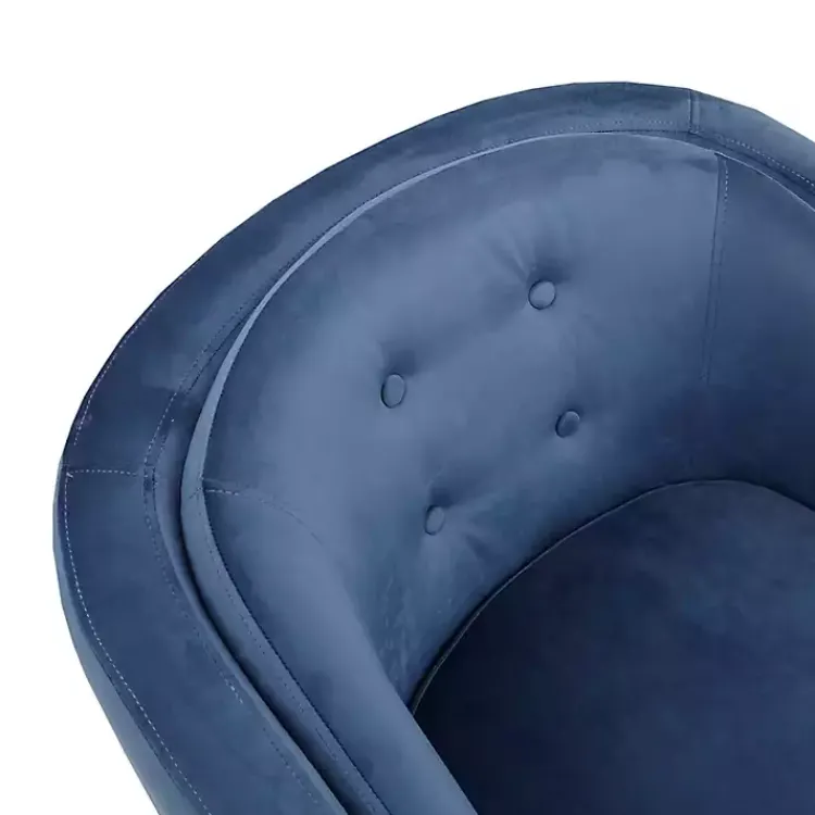 Kirklands Home Velvet Tufted Midcentury Modern Accent Chair Blue Online
