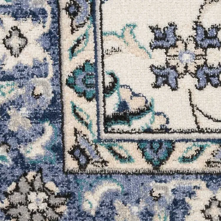 Kirklands Home Blue Vintage Medallion Indoor/Outdoor Runner Clearance