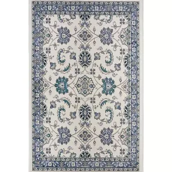 Kirklands Home Blue Vintage Medallion Indoor/Outdoor Rug, 4x6 Discount