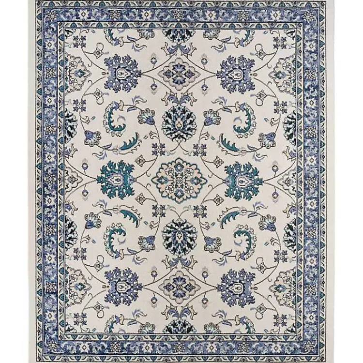 Kirklands Home Blue Vintage Medallion Indoor/Outdoor Rug, 8x10 Sale