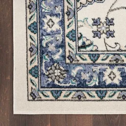 Kirklands Home Blue Vintage Medallion Indoor/Outdoor Rug, 8x10 Sale