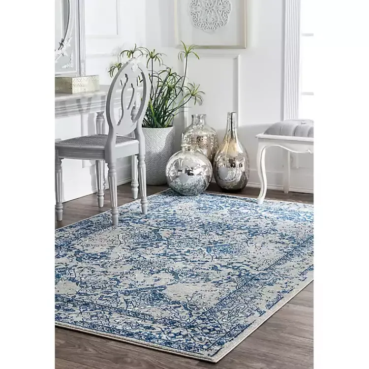 Kirklands Home Blue Vintage Odell Area Rug, 5x7 Hot