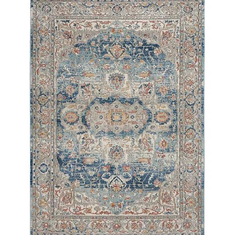 Kirklands Home Vintage Raj Area Rug, 3x5 Blue