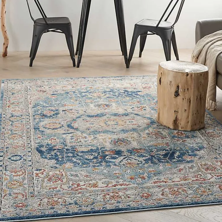 Kirklands Home Vintage Raj Area Rug, 5x7 Blue Online