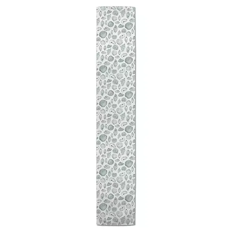 Kirklands Home Blue Vintage Seashells Table Runner, 90 in. Sale