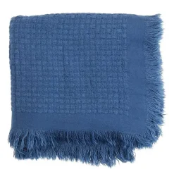 Blankets & Throws>Kirklands Home Waffle Weave Throw Blanket Blue