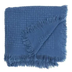 Blankets & Throws>Kirklands Home Waffle Weave Throw Blanket Blue