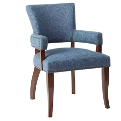 Kirklands Home Warms Nailhead Trim Dining Chair Blue