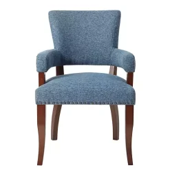 Kirklands Home Warms Nailhead Trim Dining Chair Blue