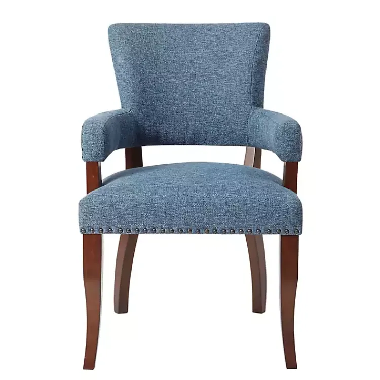 Kirklands Home Warms Nailhead Trim Dining Chair Blue