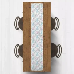 Easter Decorations>Kirklands Home Blue Watercolor Rabbit Table Runner, 72 in.
