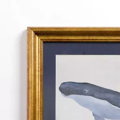 Kirklands Home Blue Whale Framed Art Print Hot