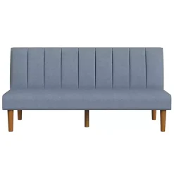 Kirklands Home Woven Channel Convertible Sofa Blue Outlet