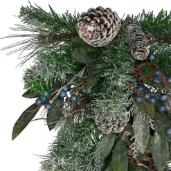 Christmas Wreaths>Kirklands Home Blueberry and Pine Teardrop Swag