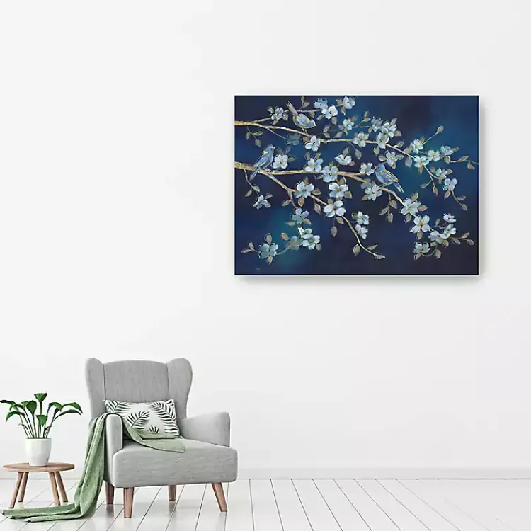 Kirklands Home bird Conference Giclee Canvas Print, 48x36 in. Blue Sale