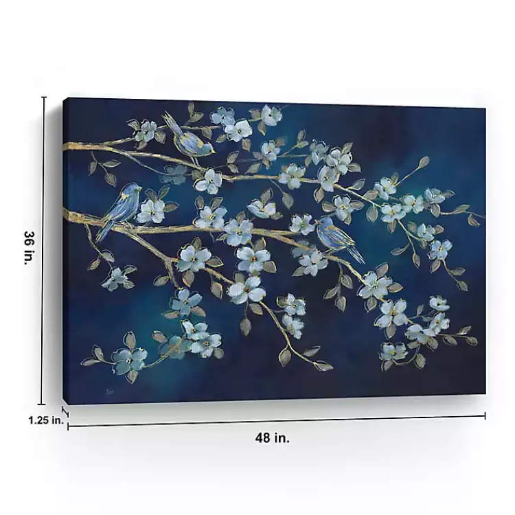 Kirklands Home bird Conference Giclee Canvas Print, 48x36 in. Blue Sale